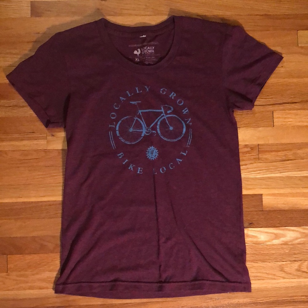 Locally grown bike local organic t shirt